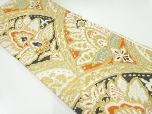 アンティーク　唐花模様織出し袋帯（材料）